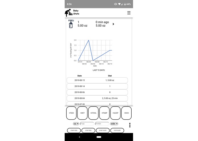 Baby Stats – screenshot 2