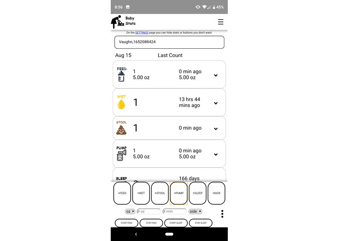 Baby Stats – screenshot 1