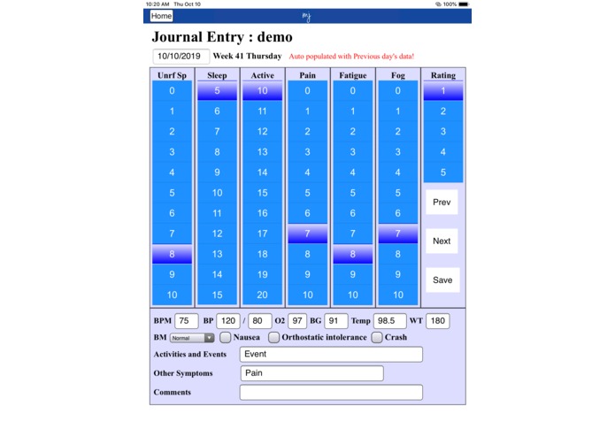 My Journal for iOS – screenshot 1