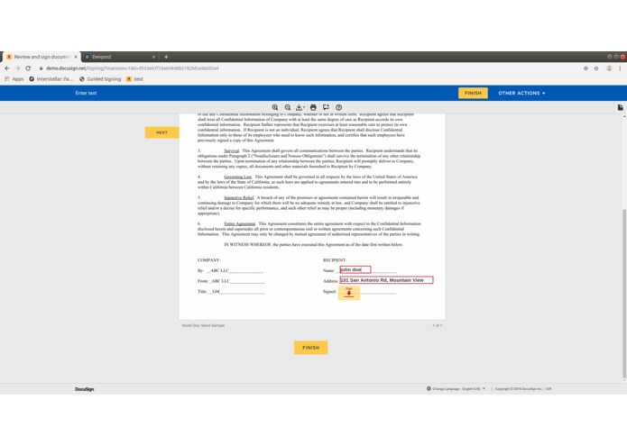 Guided Signing – screenshot 3