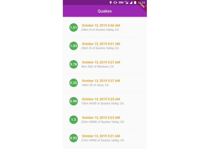 Earth Quake Alerts – screenshot 1