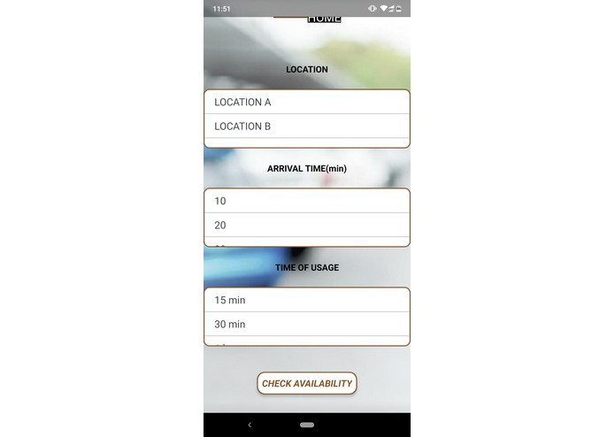 Smart parking system – screenshot 1