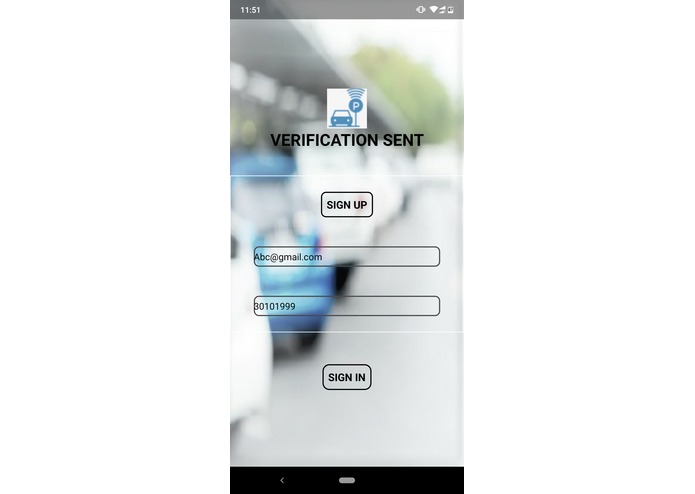 Smart parking system – screenshot 2