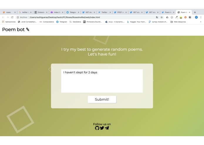 The Poem Bot – screenshot 5