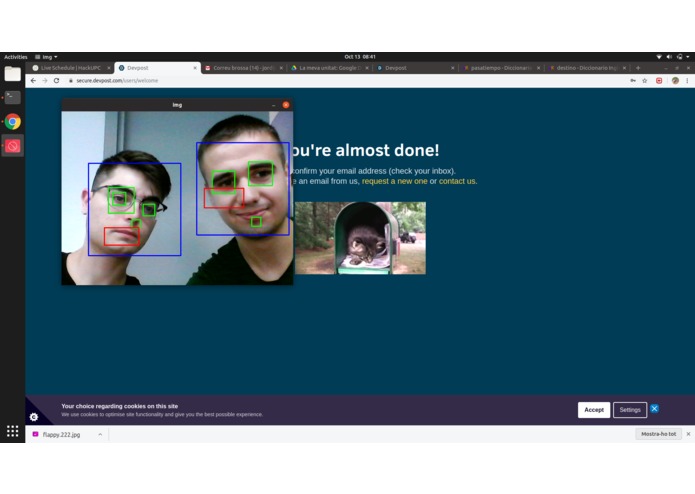 Gesture-based boarding queue entertaining system – screenshot 2