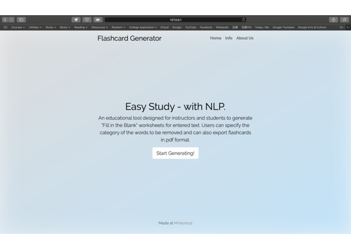 Study Flashcard Generator – screenshot 1
