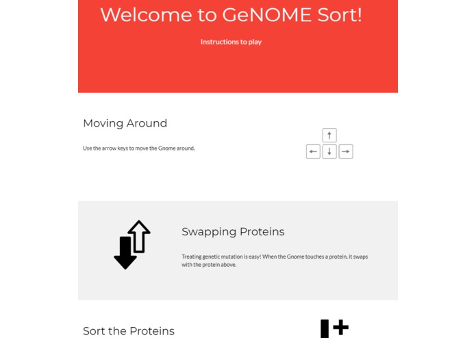 GeNOME sort – screenshot 4