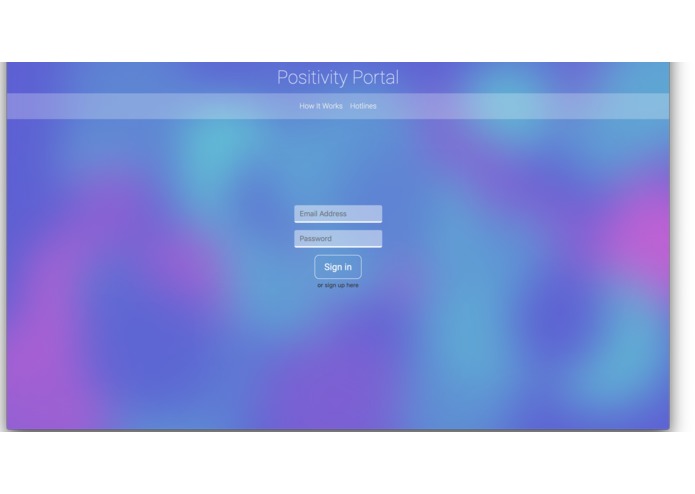 positivity-portal – screenshot 1
