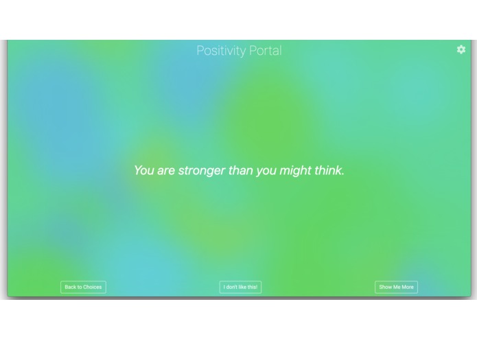 positivity-portal – screenshot 2