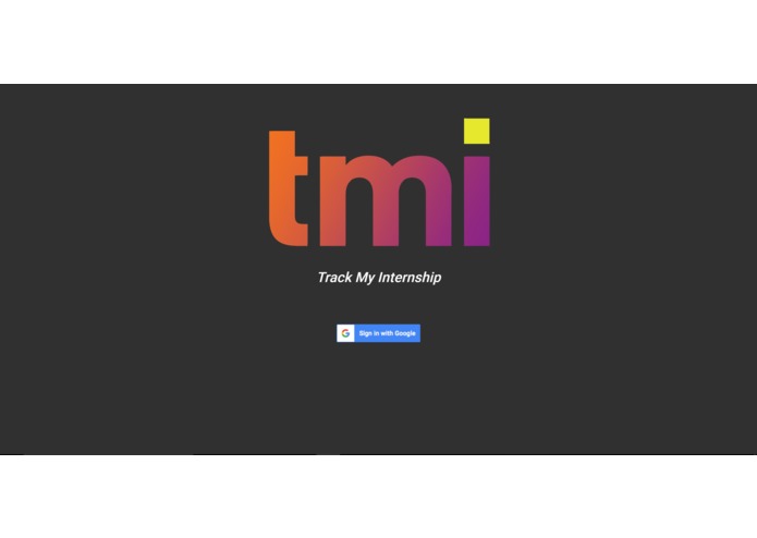 Track My Internship (TMI) – screenshot 1