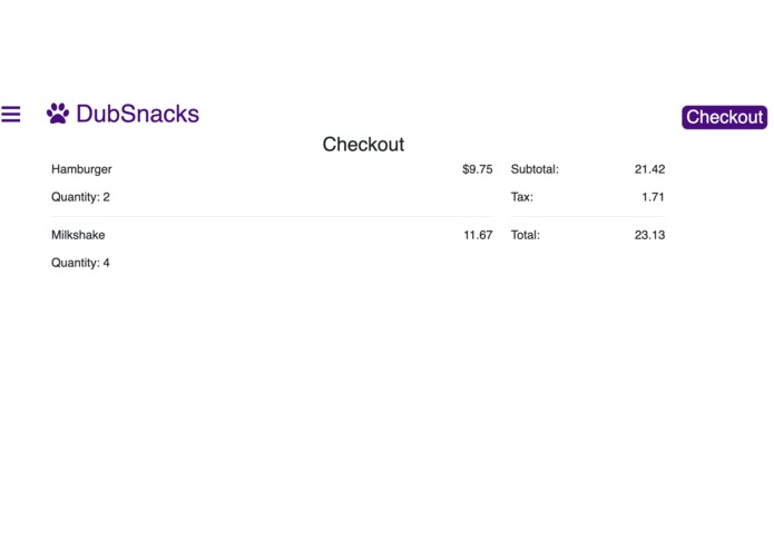 DubSnacks: Meal Plan App – screenshot 4