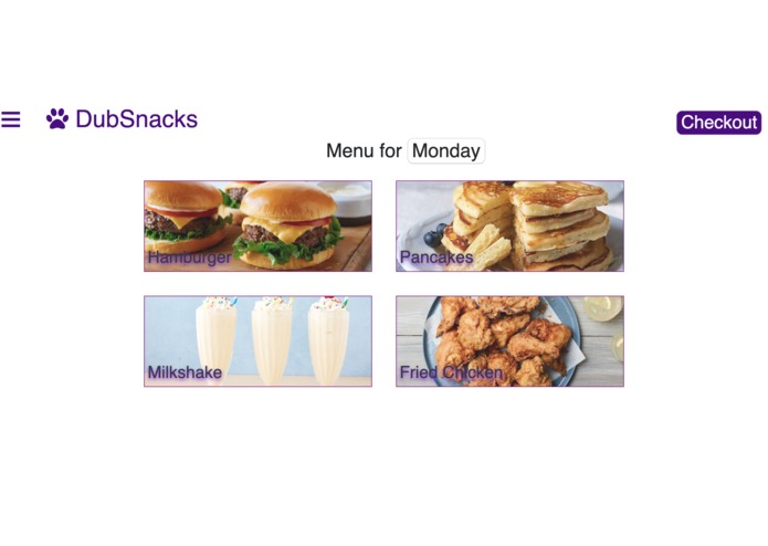 DubSnacks: Meal Plan App – screenshot 1