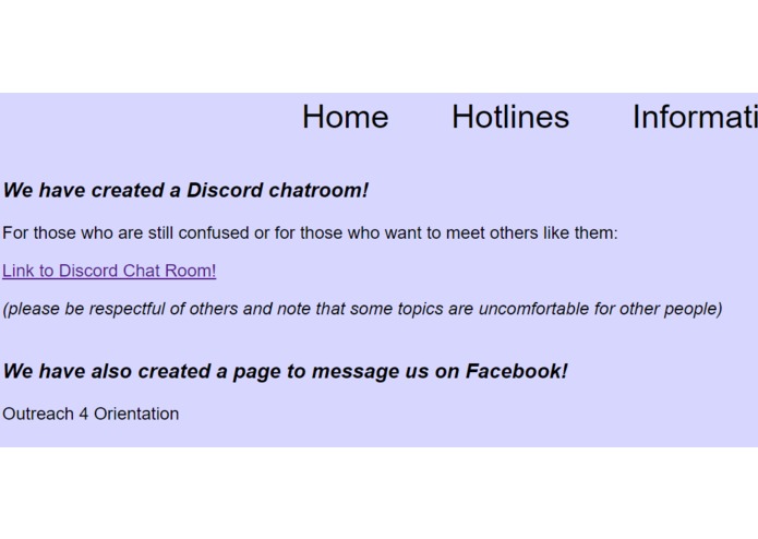 Outreach 4 Orientation – screenshot 2