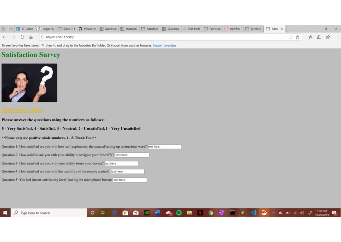 Satisfaction Survey for Informed xp – screenshot 1