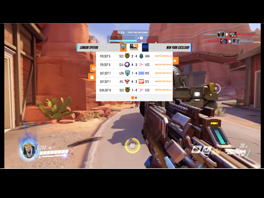 OverWatch League Live Stats Devpost