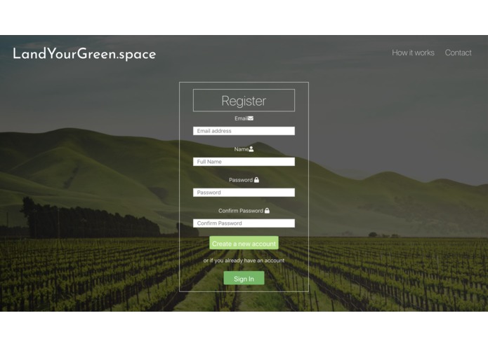 LandYourGreen.space – screenshot 2