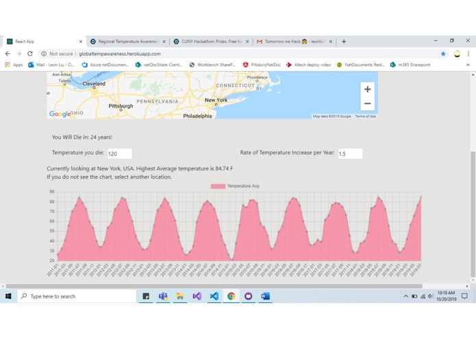 Regional Temperature Awareness  – screenshot 2