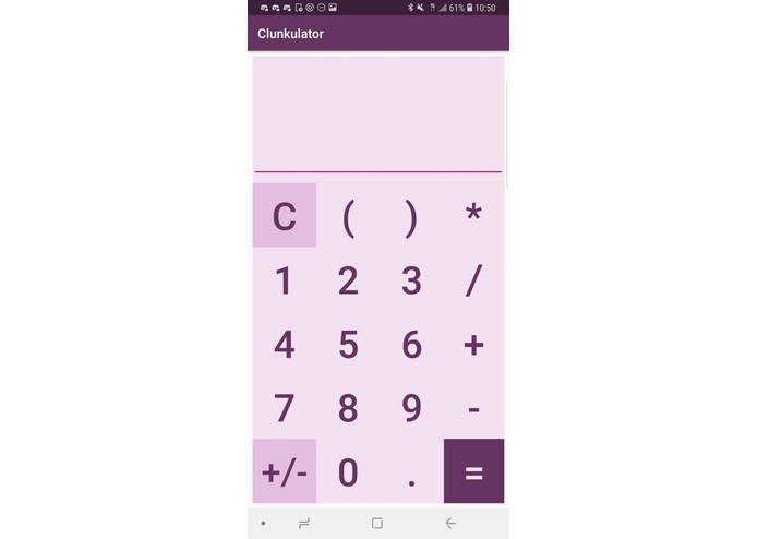Clunkulator_Android – screenshot 1