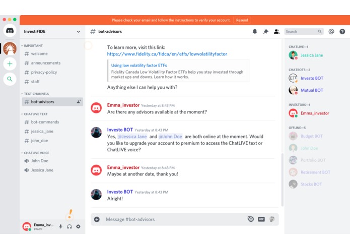 InvestiFIDE – screenshot 1