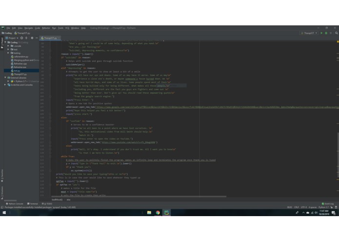 TherapiBot – screenshot 3