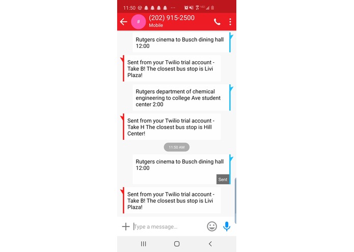 RU-BuSMS – screenshot 1