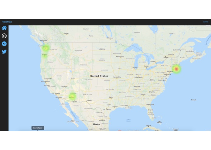 Hatemap – screenshot 2
