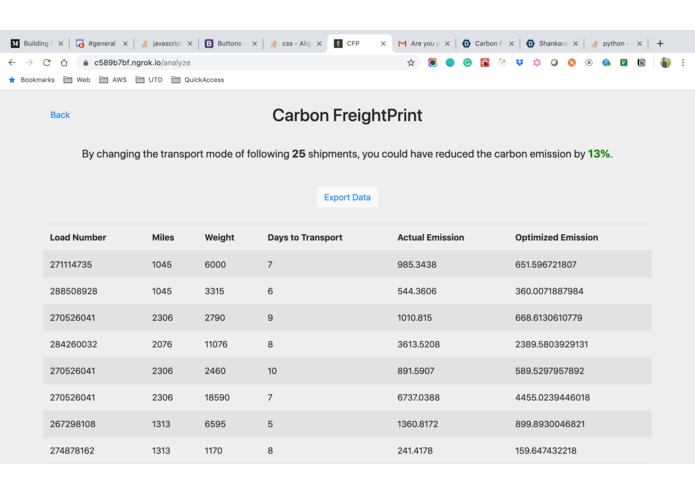 Carbon FreightPrint – screenshot 10