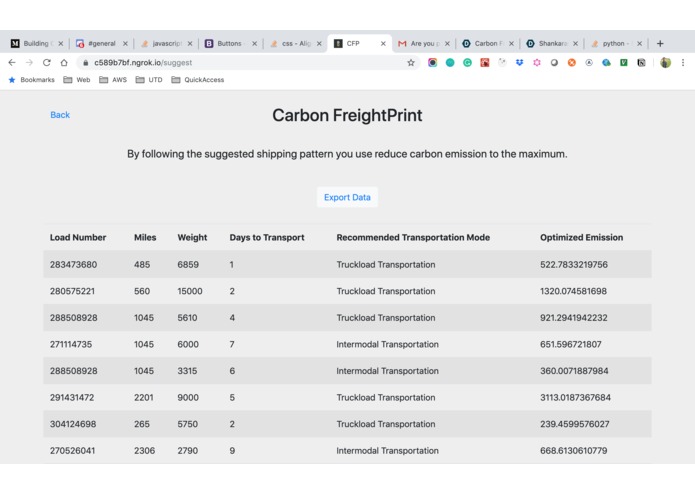 Carbon FreightPrint – screenshot 11