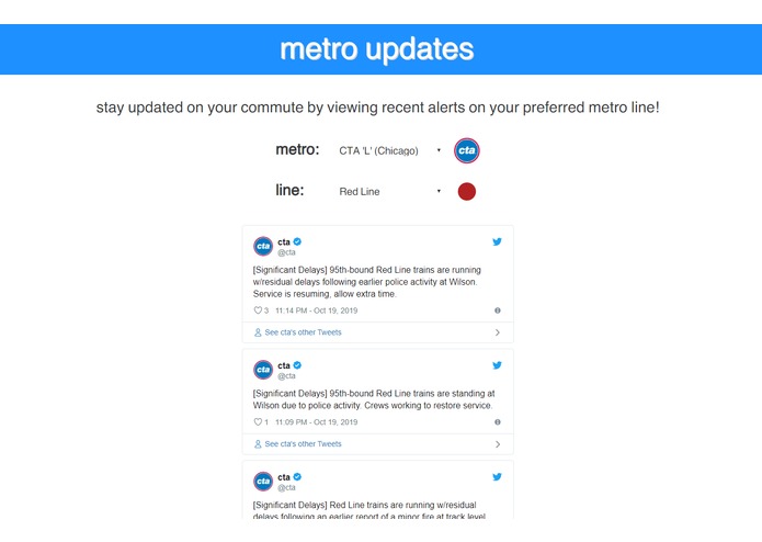 Metro-Updates – screenshot 1
