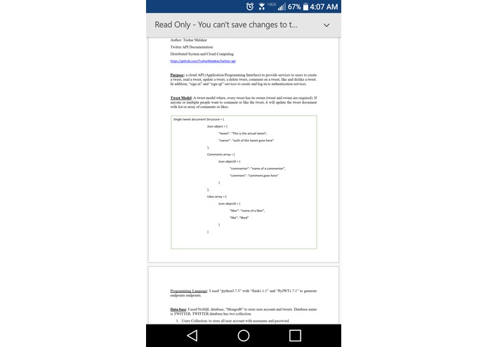 twitter-api – screenshot 1