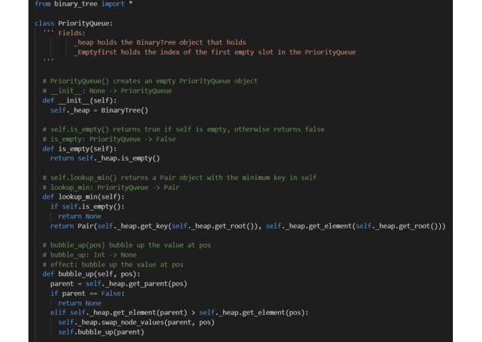 priority queue – screenshot 1