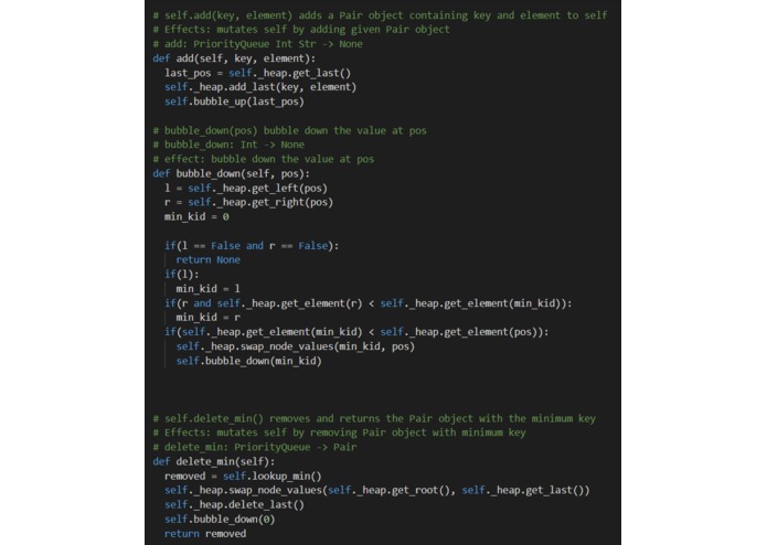 priority queue – screenshot 2