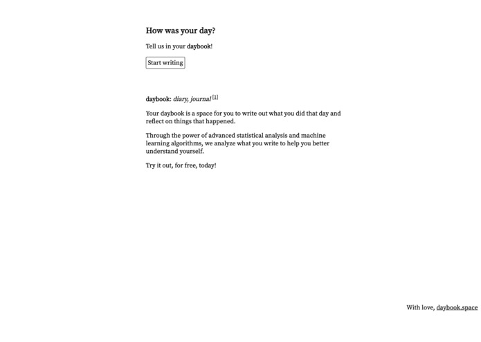 daybook – screenshot 3