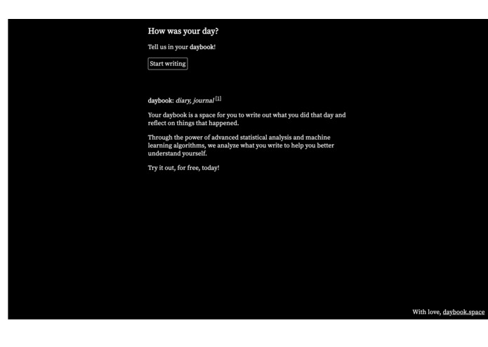 daybook – screenshot 2