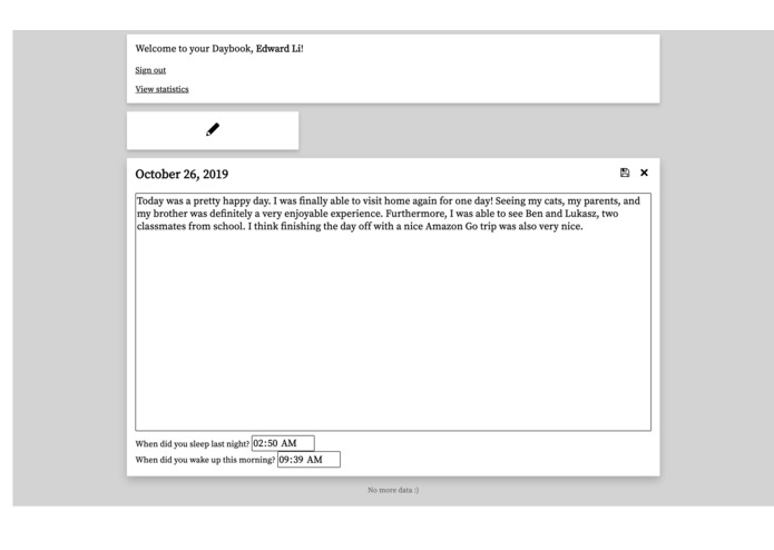 daybook – screenshot 7