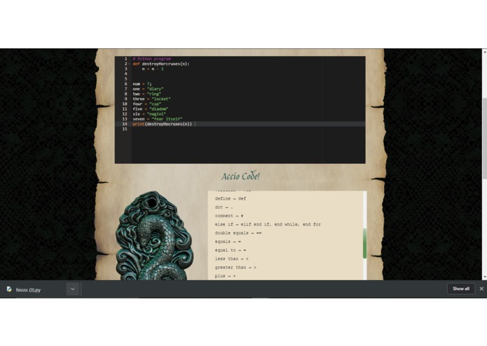 Parseltongue – screenshot 2
