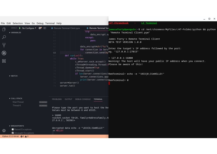 Remote Terminal – screenshot 1