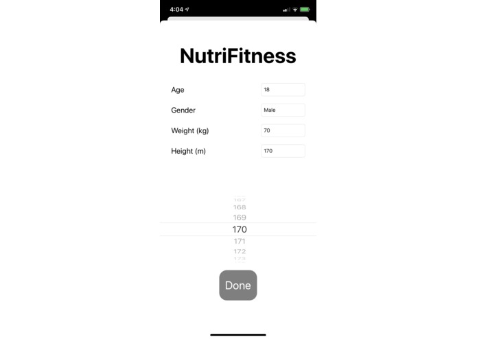 NutriFitness – screenshot 1