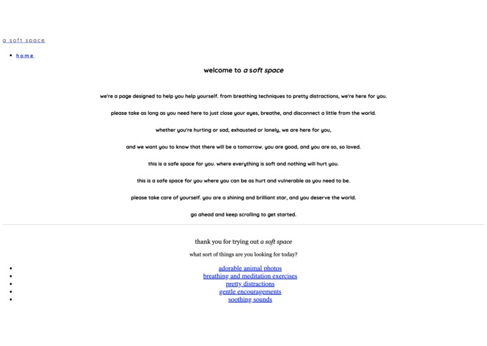 a soft space – screenshot 1