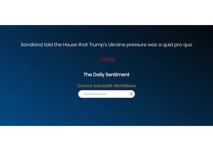 Daily Sentiment – screenshot 1