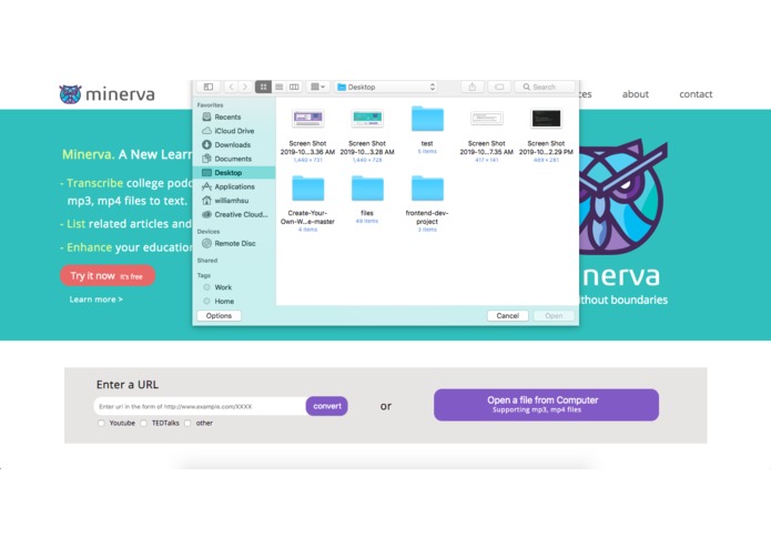 Minerva: an (AI) learning tool for all ages – screenshot 3