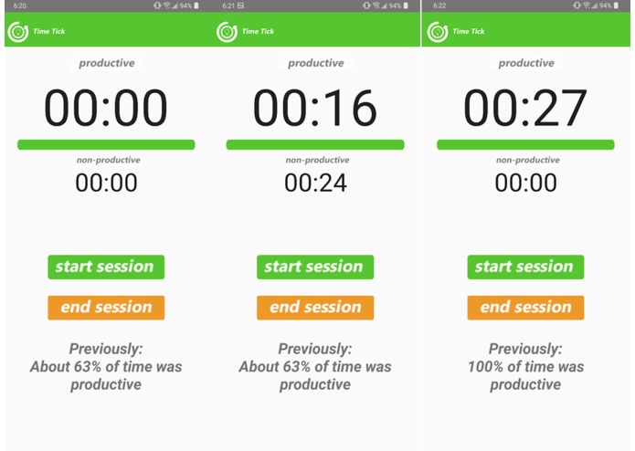 TimeTick – screenshot 1