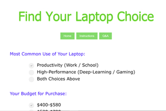 Find Your Laptop Choice