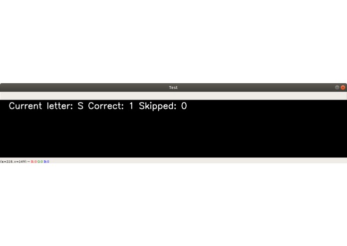 Sign Language Test Using Machine Learning – screenshot 1