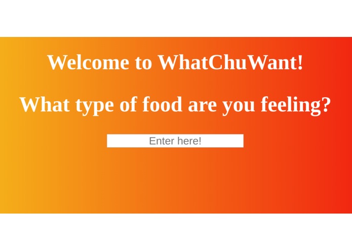 WhatChuWant – screenshot 1