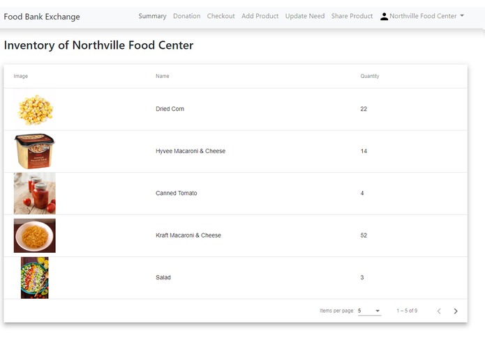Food Bank Exchange – screenshot 1