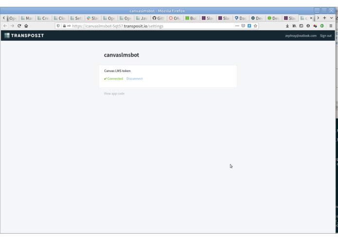 Transposit Canvas LMS Slack Bot – screenshot 3
