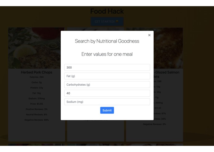 Food Hack – screenshot 1