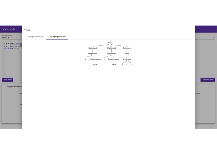 Transc<>de: Google Translate for Code – screenshot 5