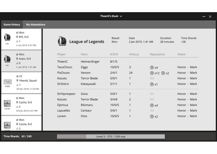 BoR // Book of Reputation – screenshot 2